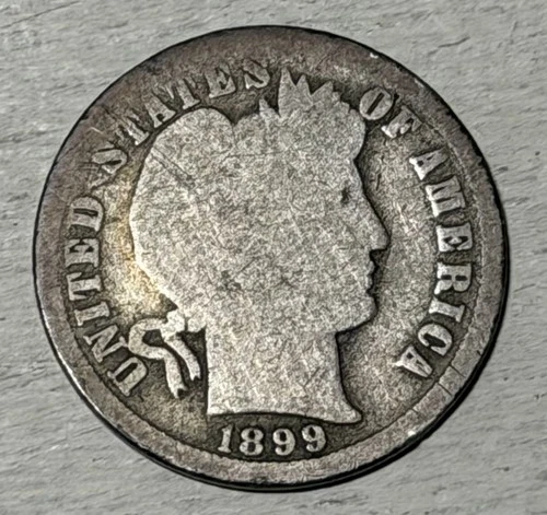 1899 O Barber Dime 10c New Orleans Mint Rare Nice Coin For An Album