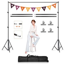 6.5 x 10ft Photo Video Studio Backdrop Support Stand Kit Adjustable Photograp...