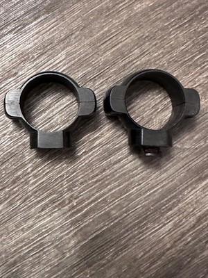 1'' Med Redfield Steel Rifle Scope Rings *4 Top Screws* Gloss
