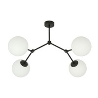 Deckenleuchten 4X40W/E14 IP20 Weiß Schwarz Modern