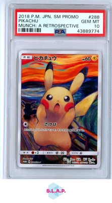 PIKACHU MUNCH: A RETROSPECTIVE POKEMON JAPANESE SM PROMO 2018 288 PSA 10