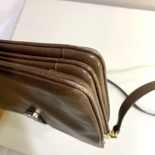 Salvatore Ferragamo Leder Schultertasche echt braun Damen Italien 120825 - Bild 7 von 17