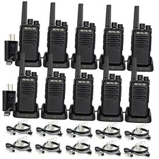 RT68 Two-Way Radios - Long Range - Walkie Talkies for Adults - Earpiece