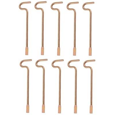 10PCS Steel Emergency Key Pins Compatible With Kwikset Interior Door Locks Gold