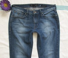 Men's GUESS Jeans Size 34 x 32 Straight Slim Blue Denim