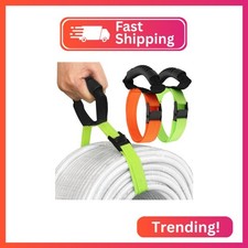 HUDLL Heavy Duty Storage Straps with Handle 2 Pack for Cables, Ropes and Hoses,