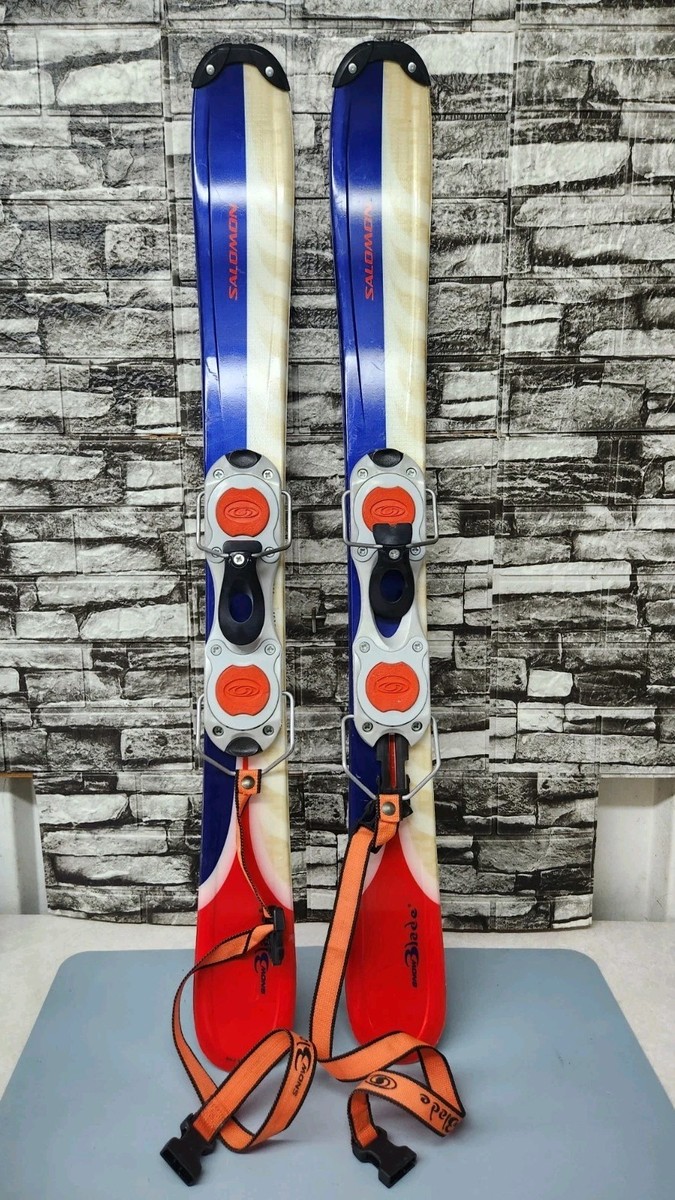 Salomon SNOWBLADE Short Skis 99cm w Salomon adj Bindings w