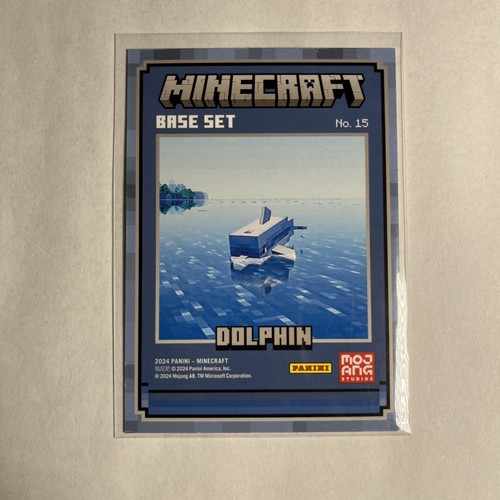 Juego base refractor cúbico Minecraft Panini Dolphin 2024 #15 - Imagen 2 de 2