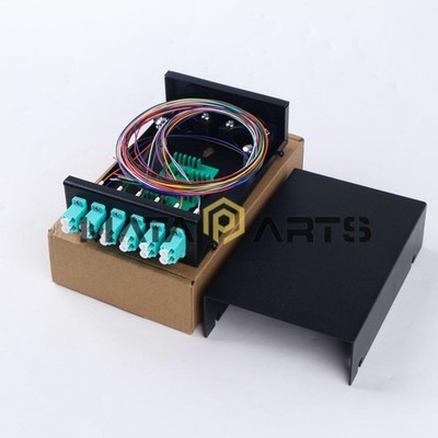 Fiber Optic Terminal Box 12 core LC MM OM3 adapter pigtail 6 Ports Patch Panel