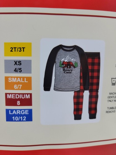 Conjunto de pijama unisex para niños de vacaciones mediano 8 ¡NUEVO! - Imagen 3 de 3