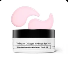 Pink Peptides Collagen Hydrogel Eye Patch for Puffy Eyes and Dark Circles,