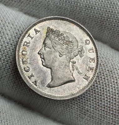 1891 West Indies British Guiana Guyana Victoria Silver Four Pence Proof? UNC GEM - Image 1 of 2