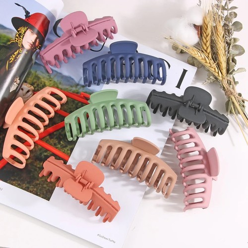 11cm Large Hair Claw Clip for UK Women Matte Strong Hold Jaw for Thick Thin Hair - Picture 4 of 32