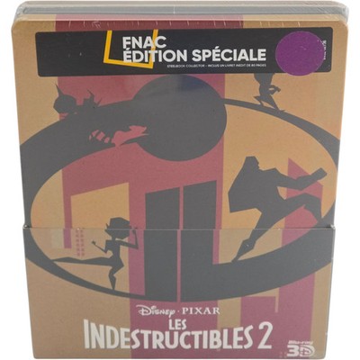 Die Unglaublichen 2 Steelbook Blu-ray 3D + 2D + Bonus Fnac Disney Region B