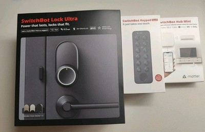 Switchbot Smart Lock Ultra with Keypad,Fingerprint Door LockApp Remote Control