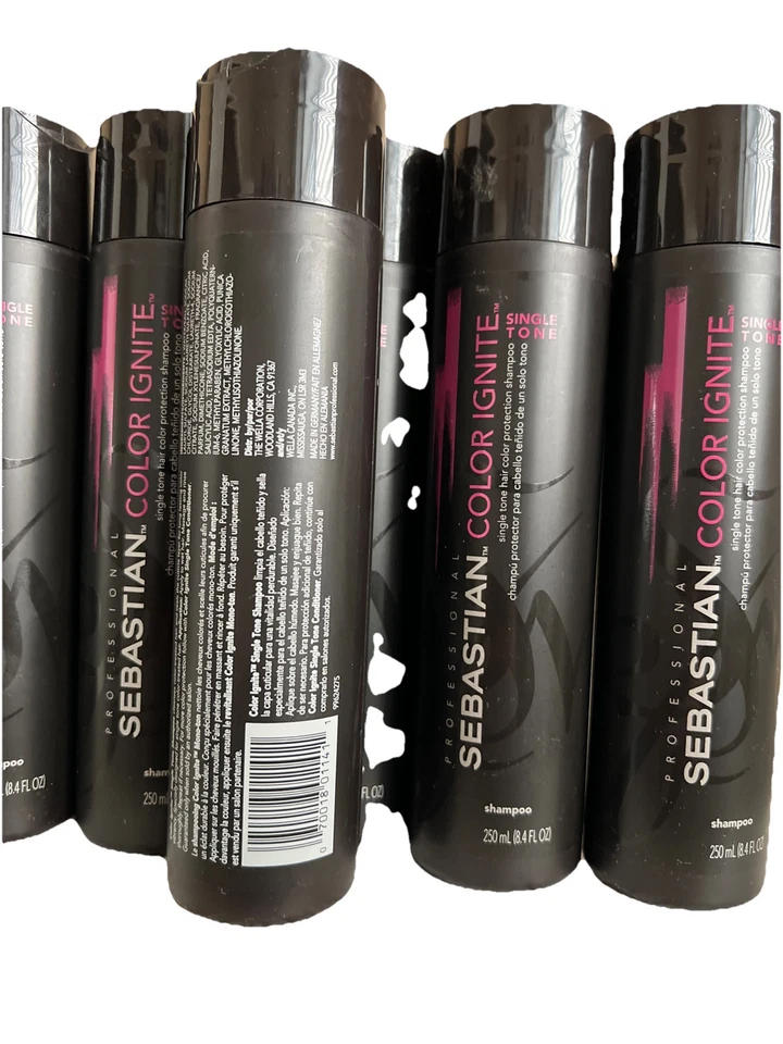 Sebastian Color Ignite Single Tone Hair Color Protection Shampoo 8.4 oz Lot Of 6 - Image 2 of 2