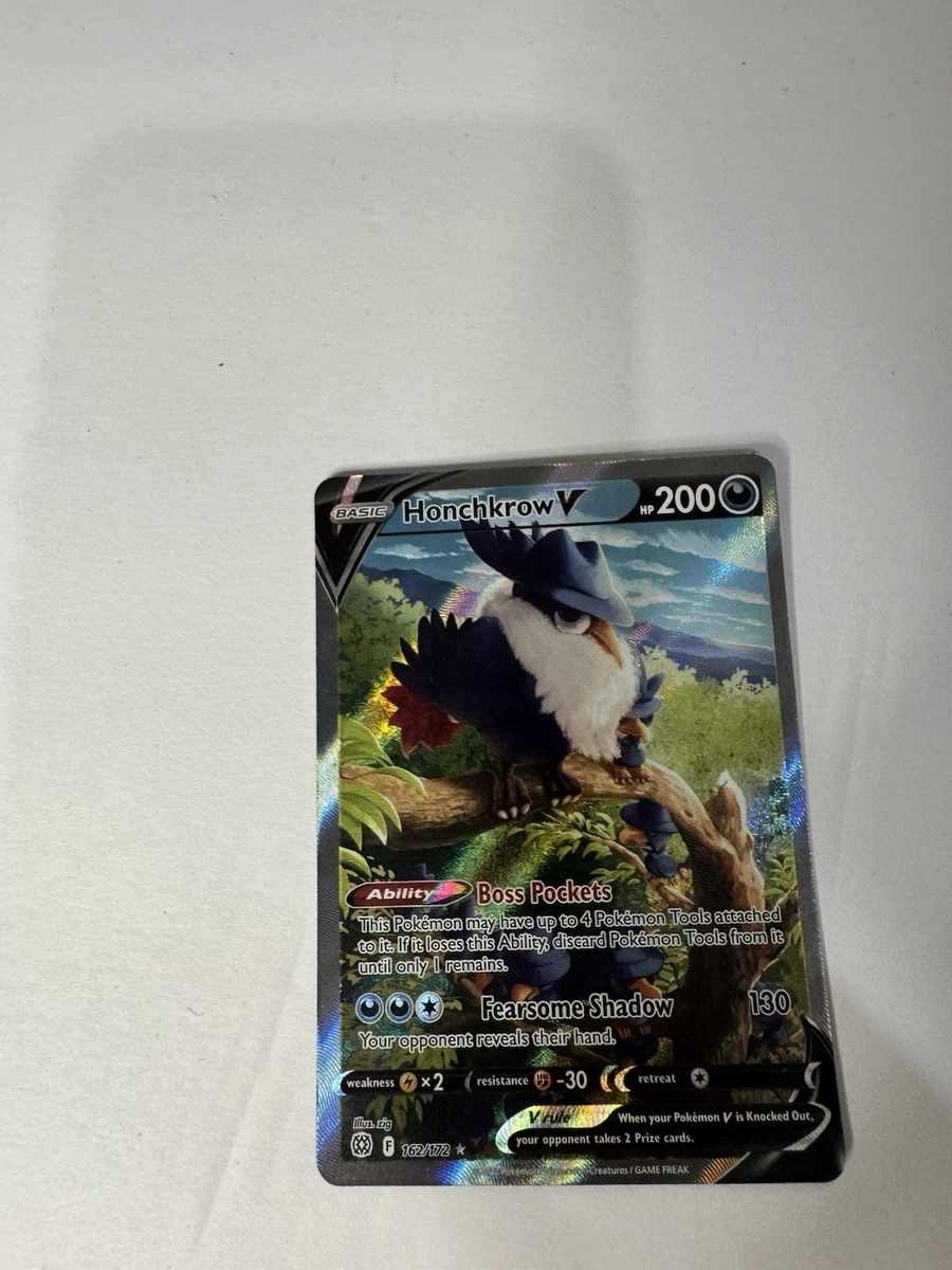 honchkrow v pokemon card value Honchkrow V 162/172 Swsh09: Brilliant Stars for sale