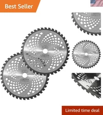 High Carbon Steel 10" Blades for Brush Cutting | 2-Pack with Easy Installation