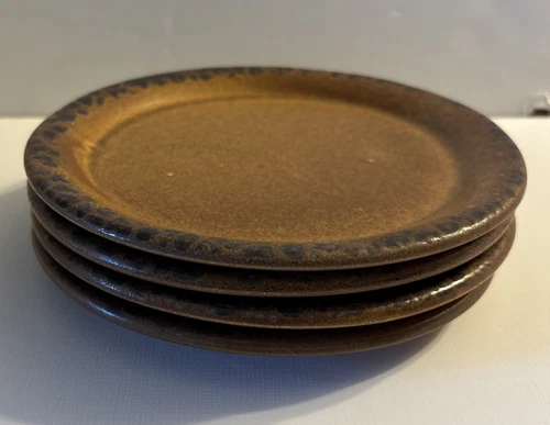 4 Vintage McCoy Canyon Mesa 1970 Stoneware 7.5” Salad/Dessert Plates