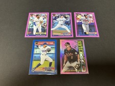 2026 Topps Series 1 T91 Pink & Blue Parallels & Pink Holo Profiles / Lot of 5 SP