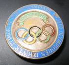 1928 St. Moritz Winter Olympic Games  Switzerland CONCURRENT Badge Pin