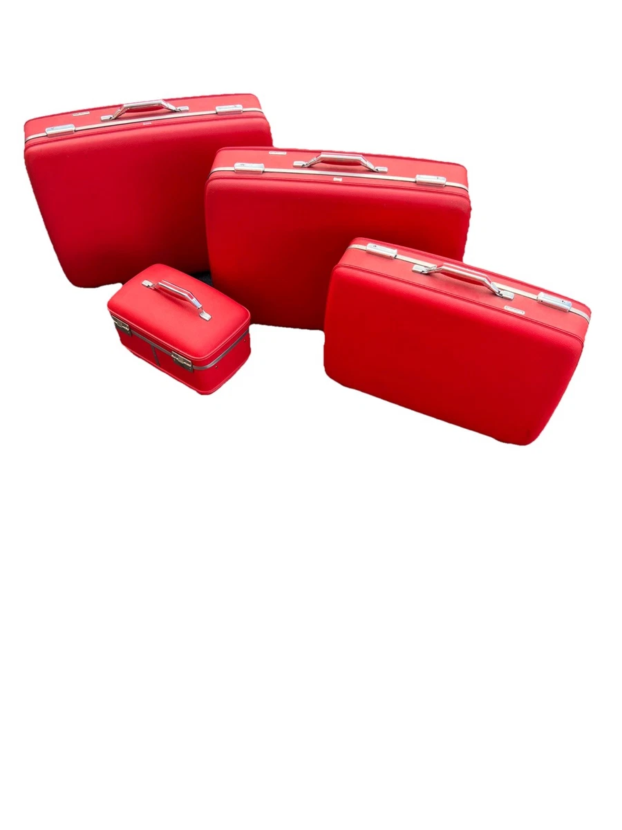 Red Vintage Luggage Sets Travel Accessories for sale | eBay