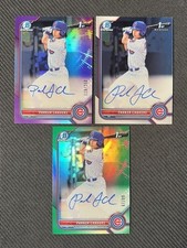 2022 Bowman Chrome Parker Chavers Green/Purple Refractor/Base 1st Auto /99 /250