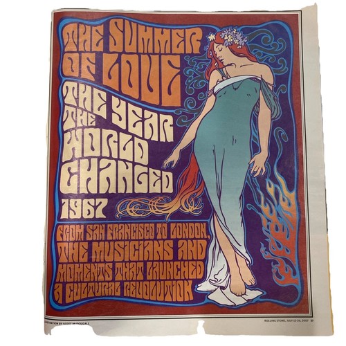 VTG 2007 Rolling Stone Magazine #1030/31 40th Anniversary Summer Of Love 1967 - Picture 4 of 9