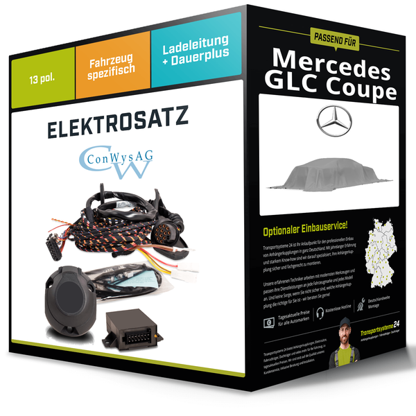 Elektrosatz 13-Pol Spezifisch für Mercedes GLC Coupe 06.2022-Jetzt NEU-image