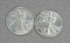 Lot of 2 American 1 oz. .999 Silver Eagles (010)