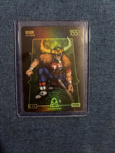 Bo Jackson Battle Arena Alpha Update - Bison (Josh Allen) - Battlefoil Glow Card