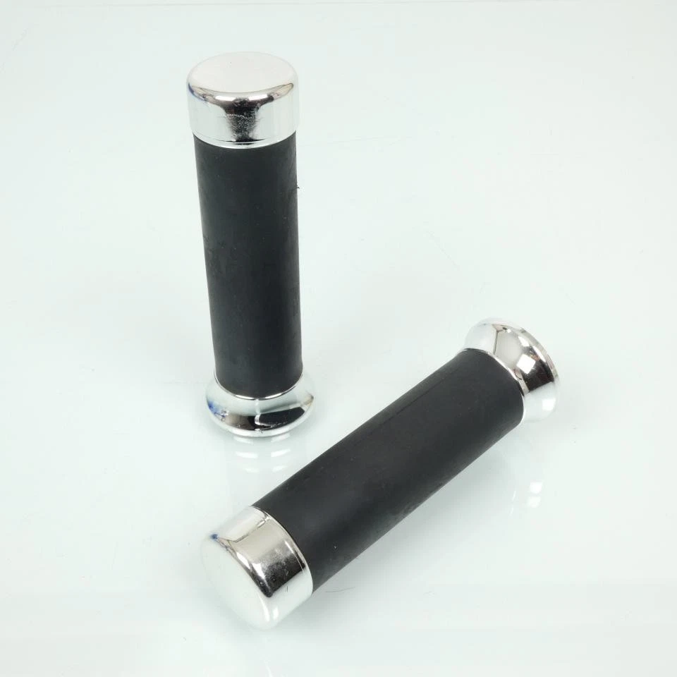 Poignée RMS noir embout chromé pour scooter Piaggio 150 Vespa PX 1978-1981 Neuf - Photo 1/1