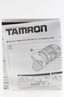 Tamron SP AF 17-50mm f/2.8 XR Di II VC LD Aspherical IF Manual