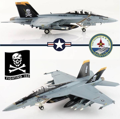 Hobby Master 1/72 HA5138 F/A-18F Super Hornet USN VFA-103 Jolly Rogers GHW Bush
