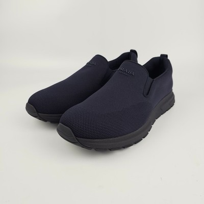 PRADA Navy Slip On Sneakers New & Authentic