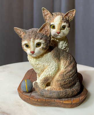 Curious Cats Allexis and Ragtime Figurine Lowell Herrero Lang Wise 2000