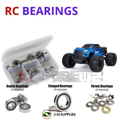 RCScrewZ Rubber Shielded Bearings ara054r for Arrma Granite Mega ARA4202V3 | SET