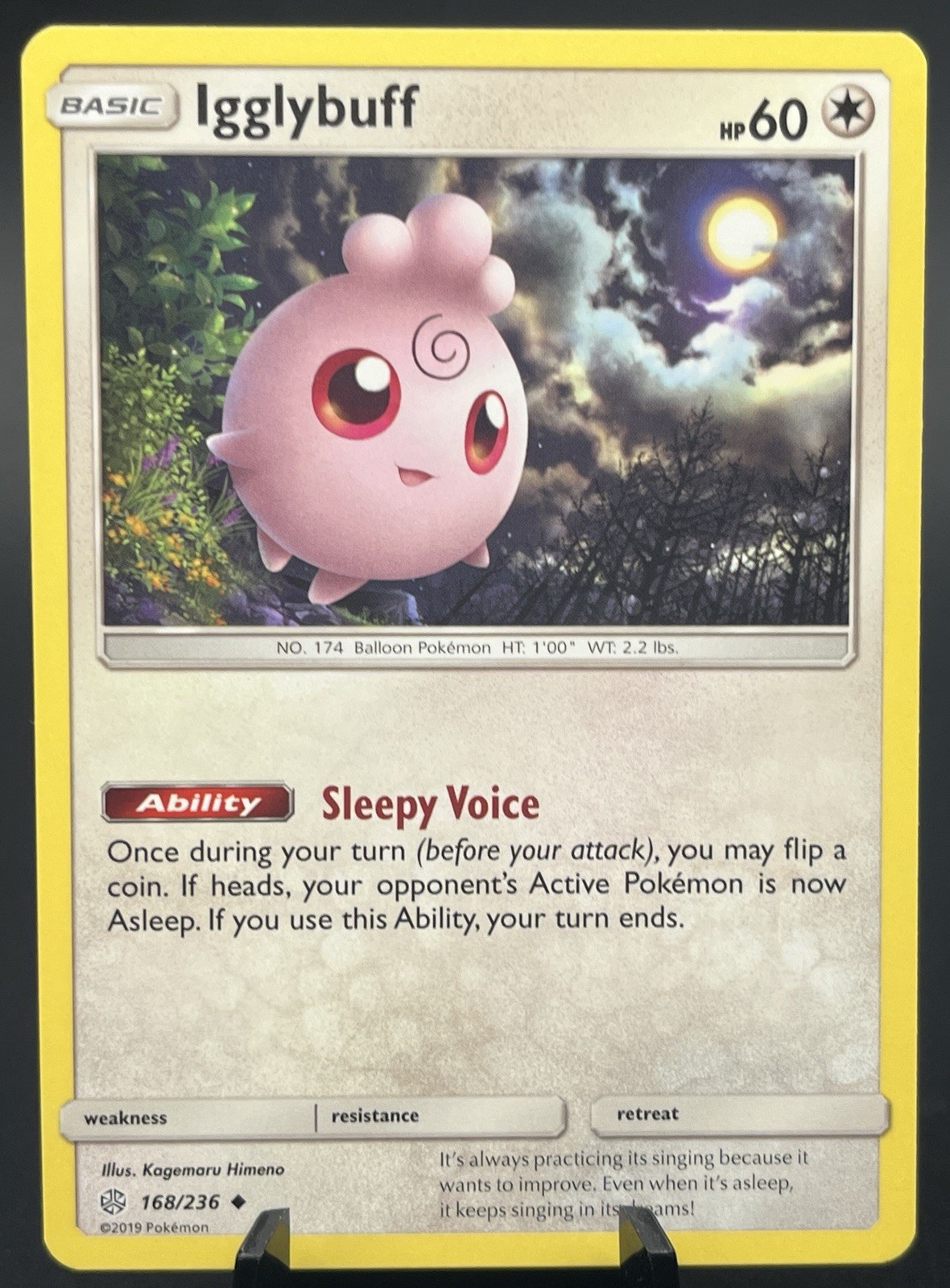 Igglybuff 168/236 Cosmic Eclipse Uncommon Pokémon TCG NM At