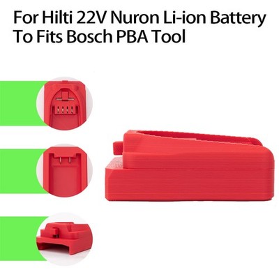 Battery Adapter For Bosch PBA 18V Tools To For Hilti 22V Nuron Li-Ion Battery