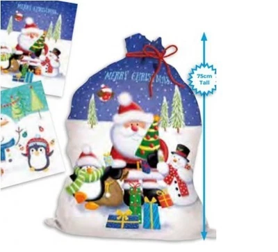 GIFTMAKER Pack of 2 Christmas Giant Santa Sacks