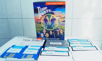 PC DOS: Time Riders in American History - The Learning Company 1992