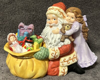 Partylite P8569 Jolly Santa Tea Light Candle Holder Figurine NEW IN ORIGINAL BOX