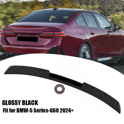 For 2024-up BMW 5 Series I5 G60 G68 525i 530i Roof Spoiler Tail Wing Gloss Black