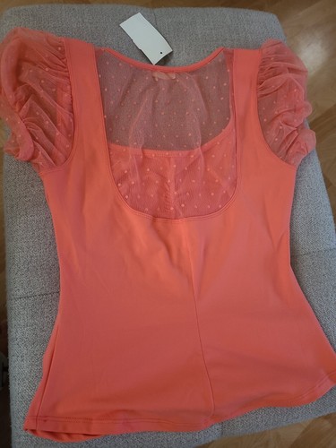 NWOT Free People Blush Up Ruched Blouse SZ S - Picture 9 of 9