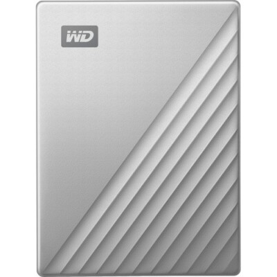 WD 4TB My Passport Ultra USB 3.0 Type-C External Hard Drive (Silver) 256-Bit