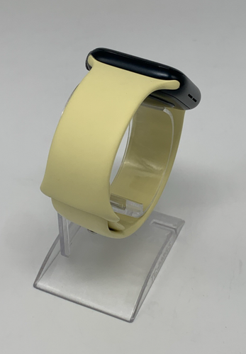 Apple Watch Series SE 2nd Gen Cellular/GPS 95% BH 44mm Silicone Yellow Band - Picture 4 of 10