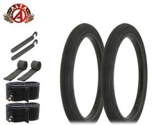 ALTA PERFORMANCE BICYCLE WIRE BEAD TIRE 18" X 1.95 BLACK BMX/FREESTYLE 8PC SET.