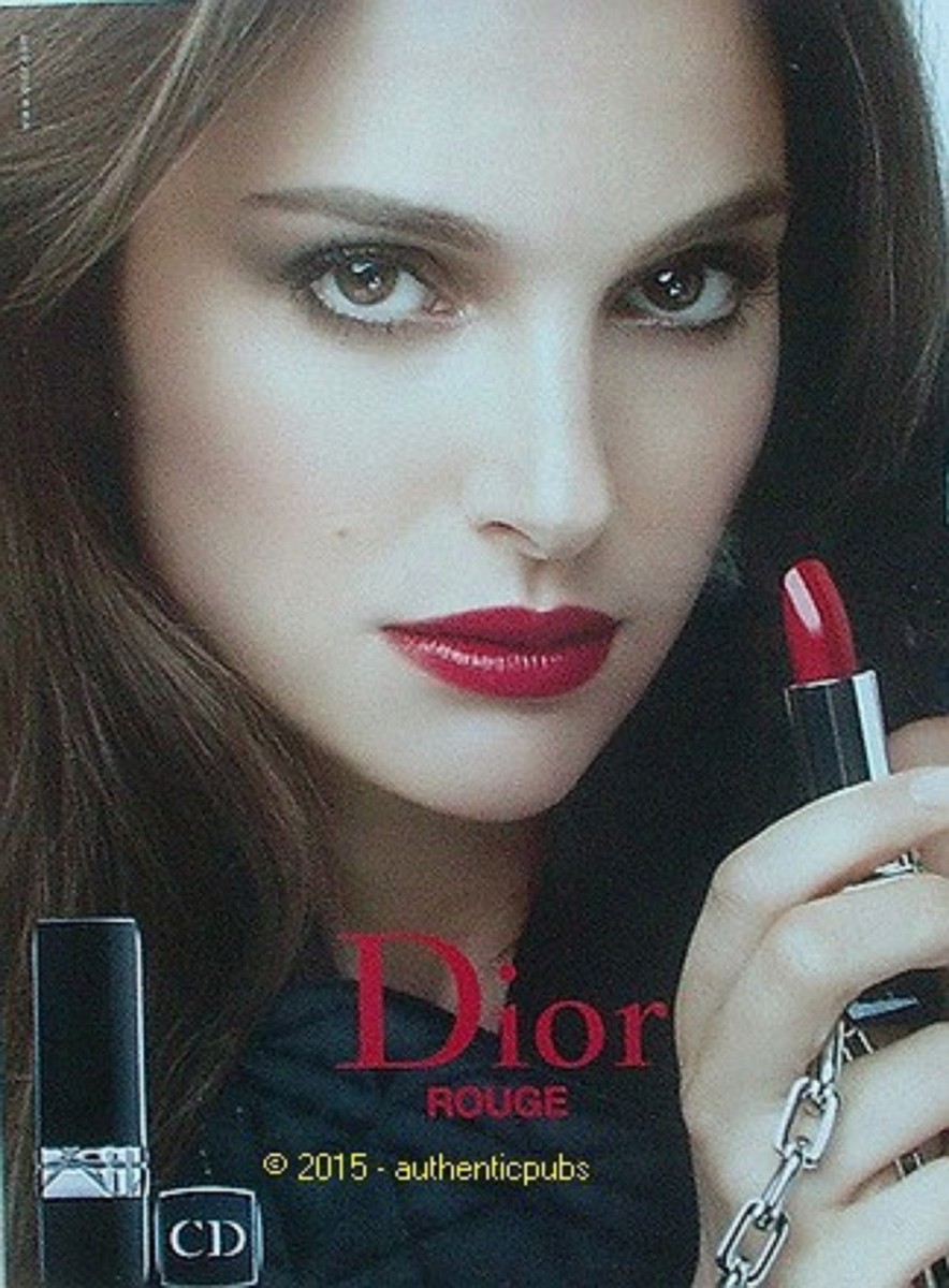 PUBLICITE DIOR EGERIE NATALIE PORTMAN DE 2013 FRENCH AD PUB ROUGE