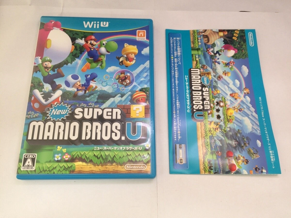 New Super Mario Bros. U Wii U Nintendo Game software Japan JP NTSC