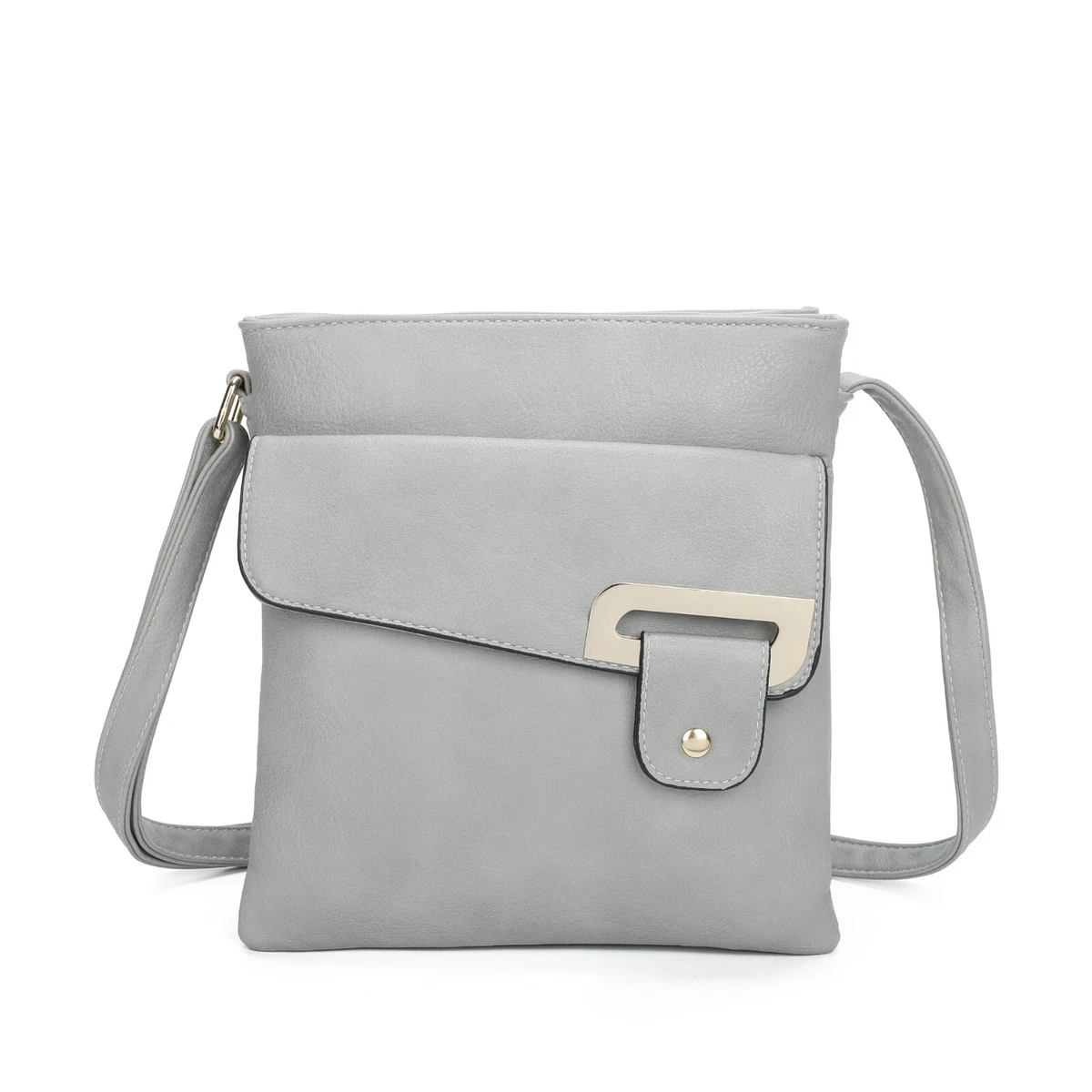 Womens grey sales messenger bag